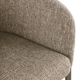 Eetkamerstoel Kenzi brown tweed