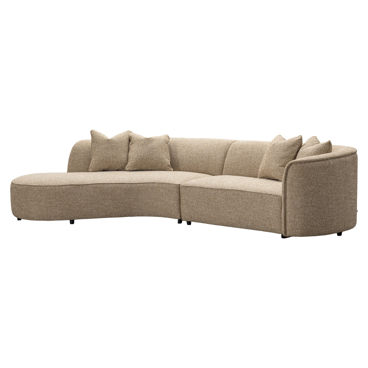 Bank Romero sand tweed ottoman left fire retardant van Richmond Interiors – Luxe comfort op maat van PureWonen. Vraag naar de beste prijs.