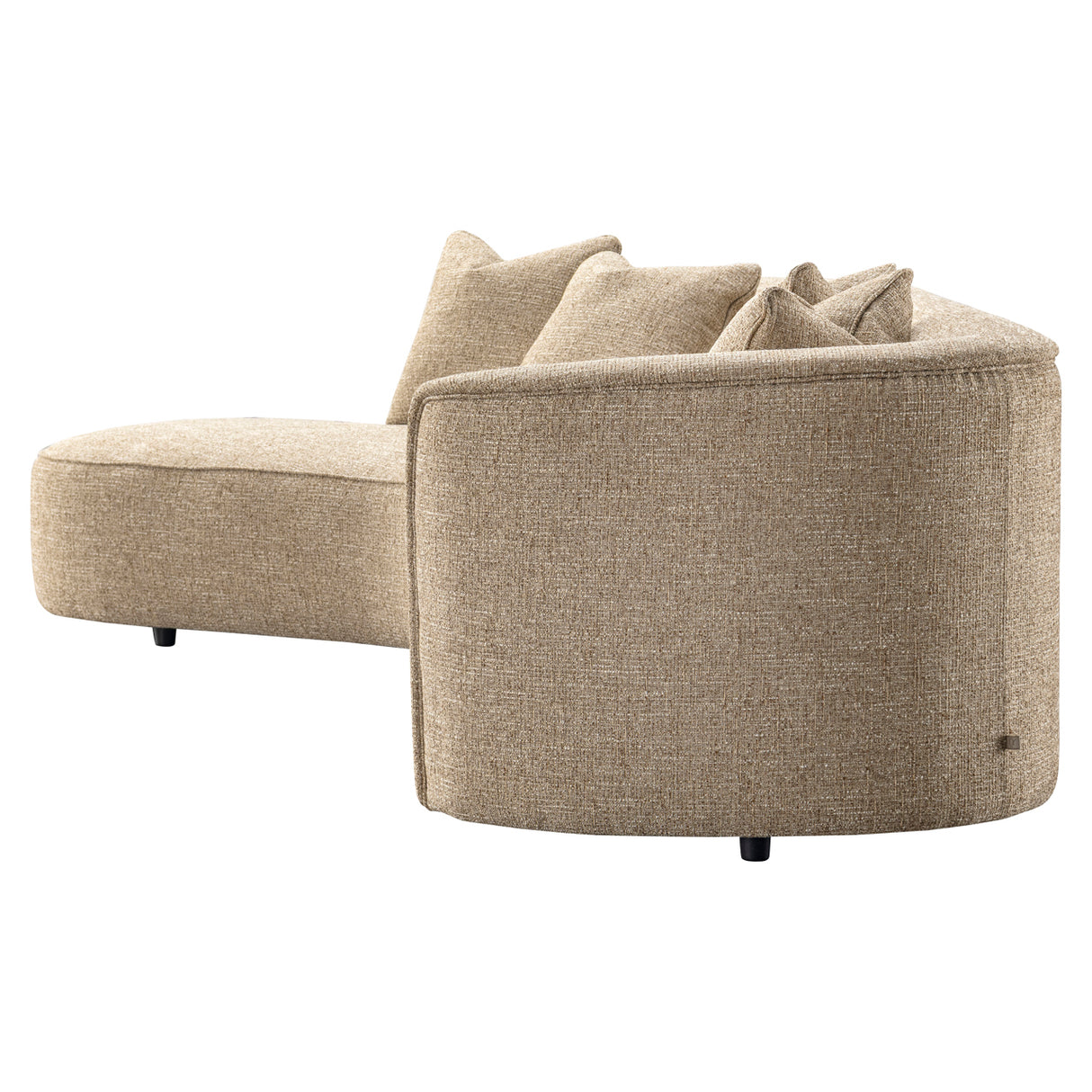 Bank Romero sand tweed ottoman left fire retardant van Richmond Interiors – Luxe comfort op maat van PureWonen. Vraag naar de beste prijs.