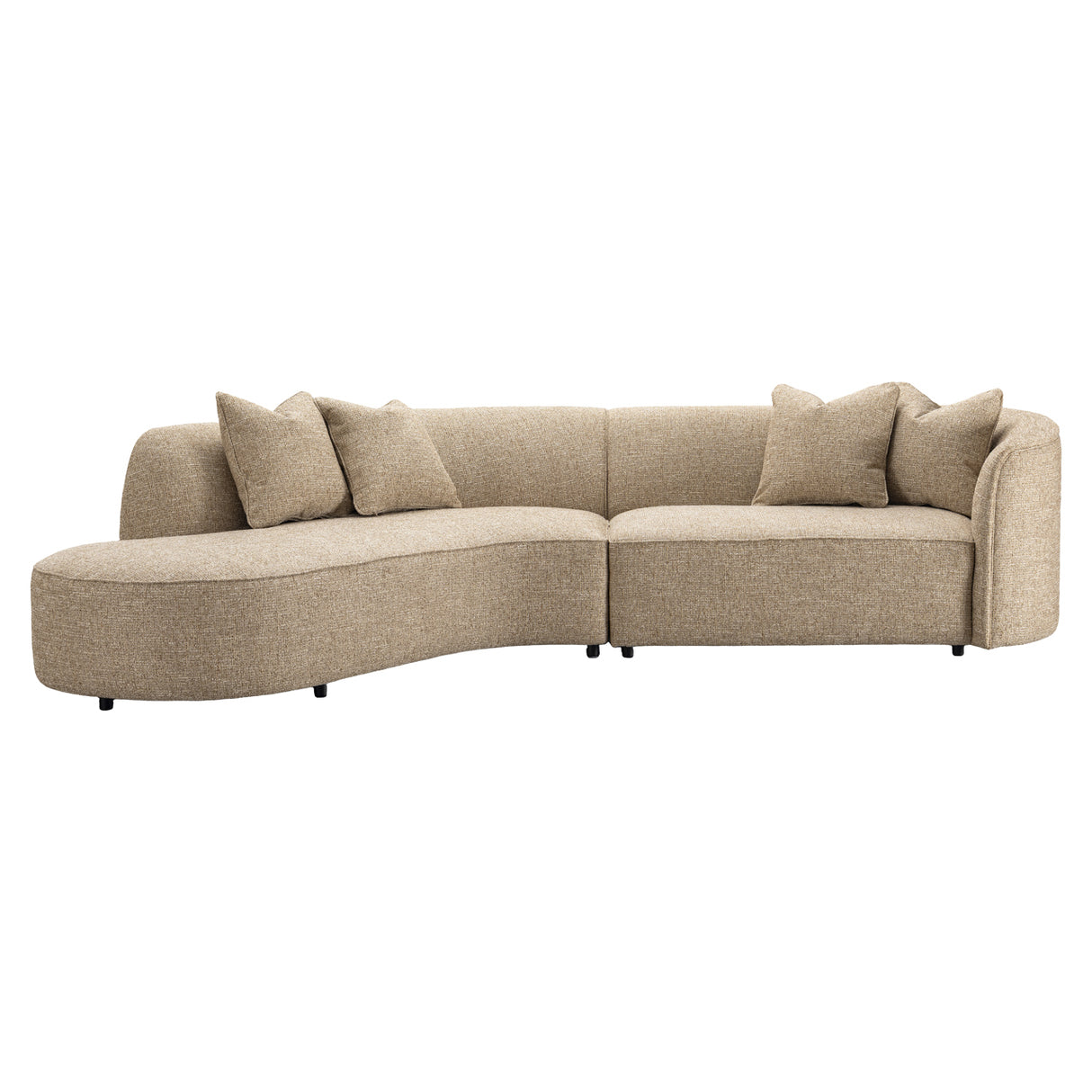 Bank Romero sand tweed ottoman left fire retardant van Richmond Interiors – Luxe comfort op maat van PureWonen. Vraag naar de beste prijs.