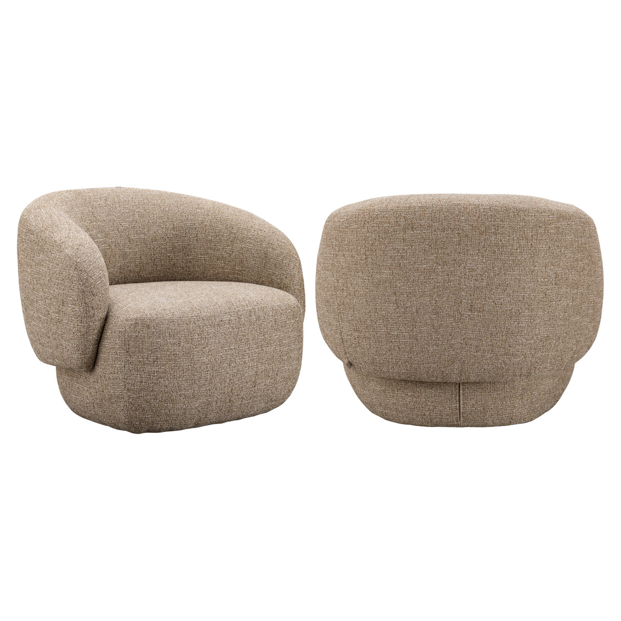 Lounge stoel Milano sand tweed fire retardant van Richmond Interiors – Luxe comfort op maat van PureWonen. Vraag naar de beste prijs.