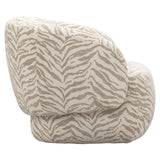 Lounge stoel Milano beige tiger