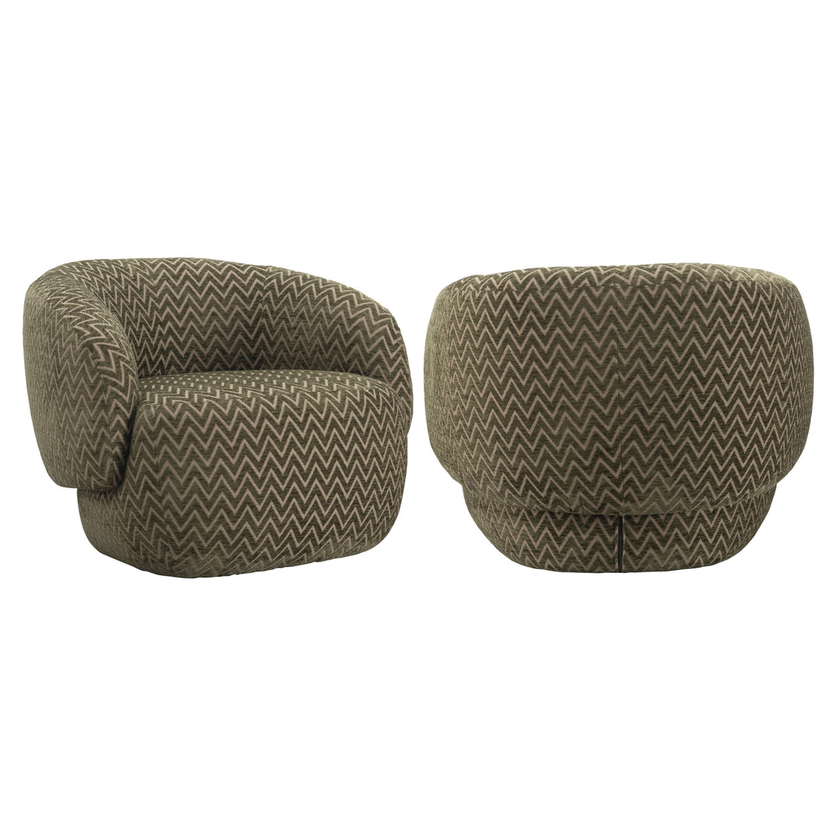 Lounge stoel Milano moss chevron van Richmond Interiors – Luxe comfort op maat van PureWonen. Vraag naar de beste prijs.