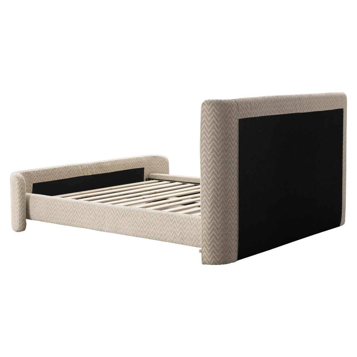 Bed Divana beige chevron 160x200 van Richmond Interiors – Luxe comfort op maat van PureWonen. Vraag naar de beste prijs.