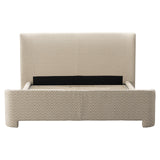 Bed Divana beige chevron 160x200 van Richmond Interiors – Luxe comfort op maat van PureWonen. Vraag naar de beste prijs.