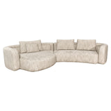 Bank Angusto natural softweave lounge left