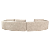 Bank Angusto natural softweave lounge left