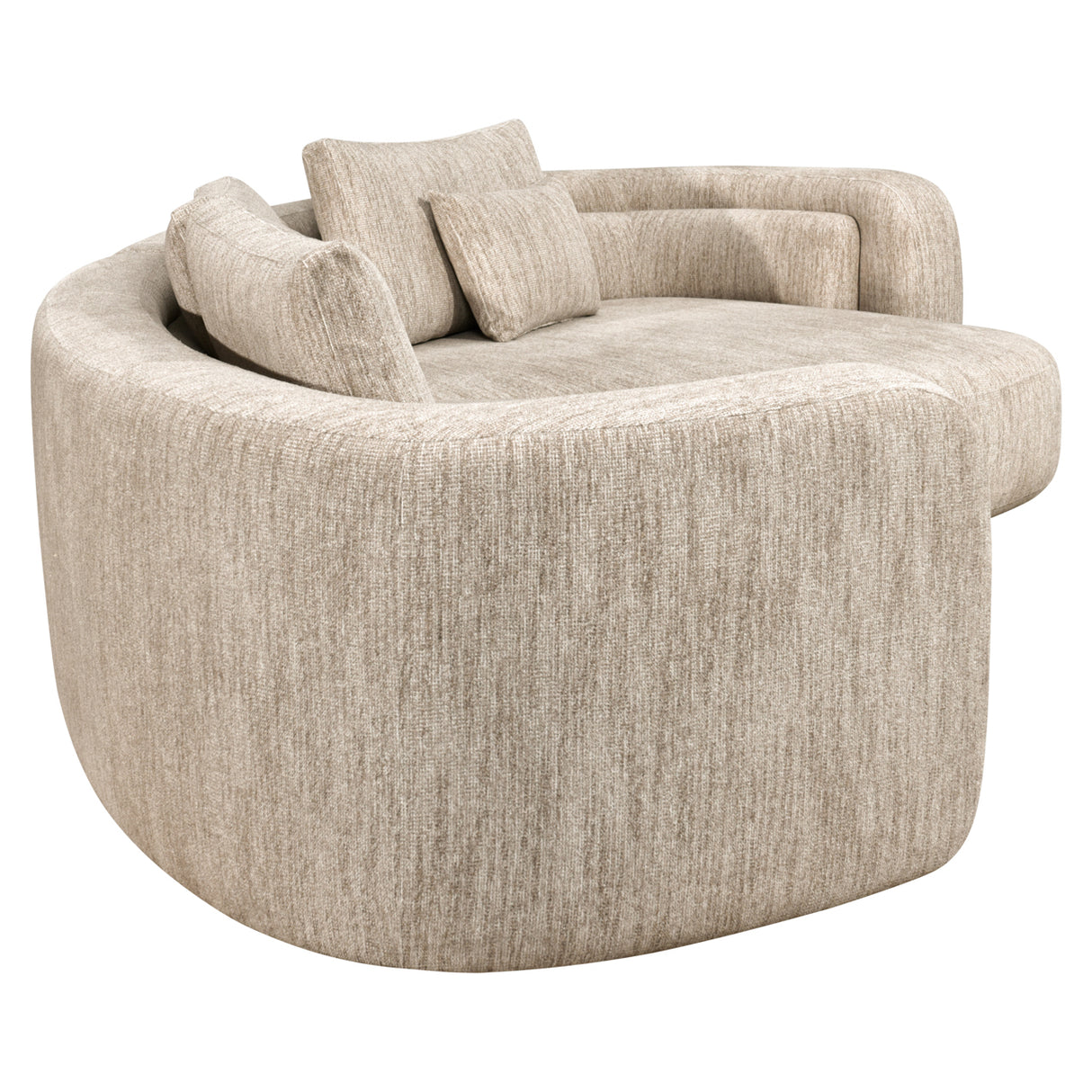 Bank Angusto natural softweave lounge right