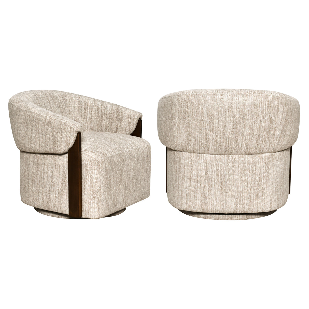 Lounge stoel Marina natural softweave swivel fire retardant van Richmond Interiors – Luxe comfort op maat van PureWonen. Vraag naar de beste prijs.