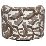 Lounge stoel Talley brown nature swivel