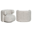 Lounge stoel Talley cream tweed swivel van Richmond Interiors – Luxe comfort op maat van PureWonen. Vraag naar de beste prijs.