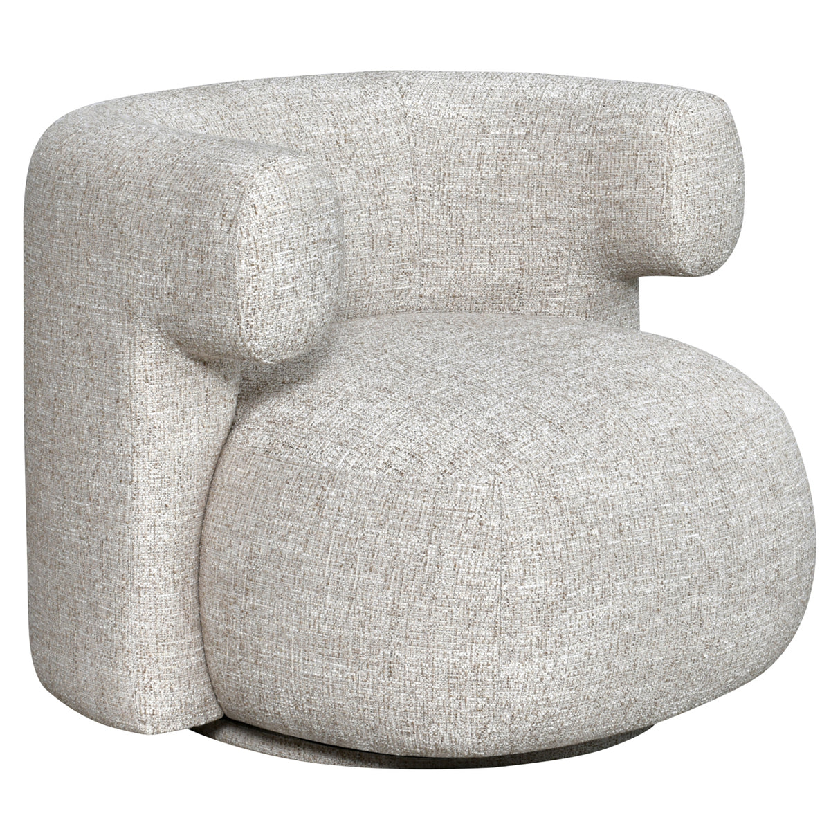 Lounge stoel Talley cream tweed swivel van Richmond Interiors – Luxe comfort op maat van PureWonen. Vraag naar de beste prijs.