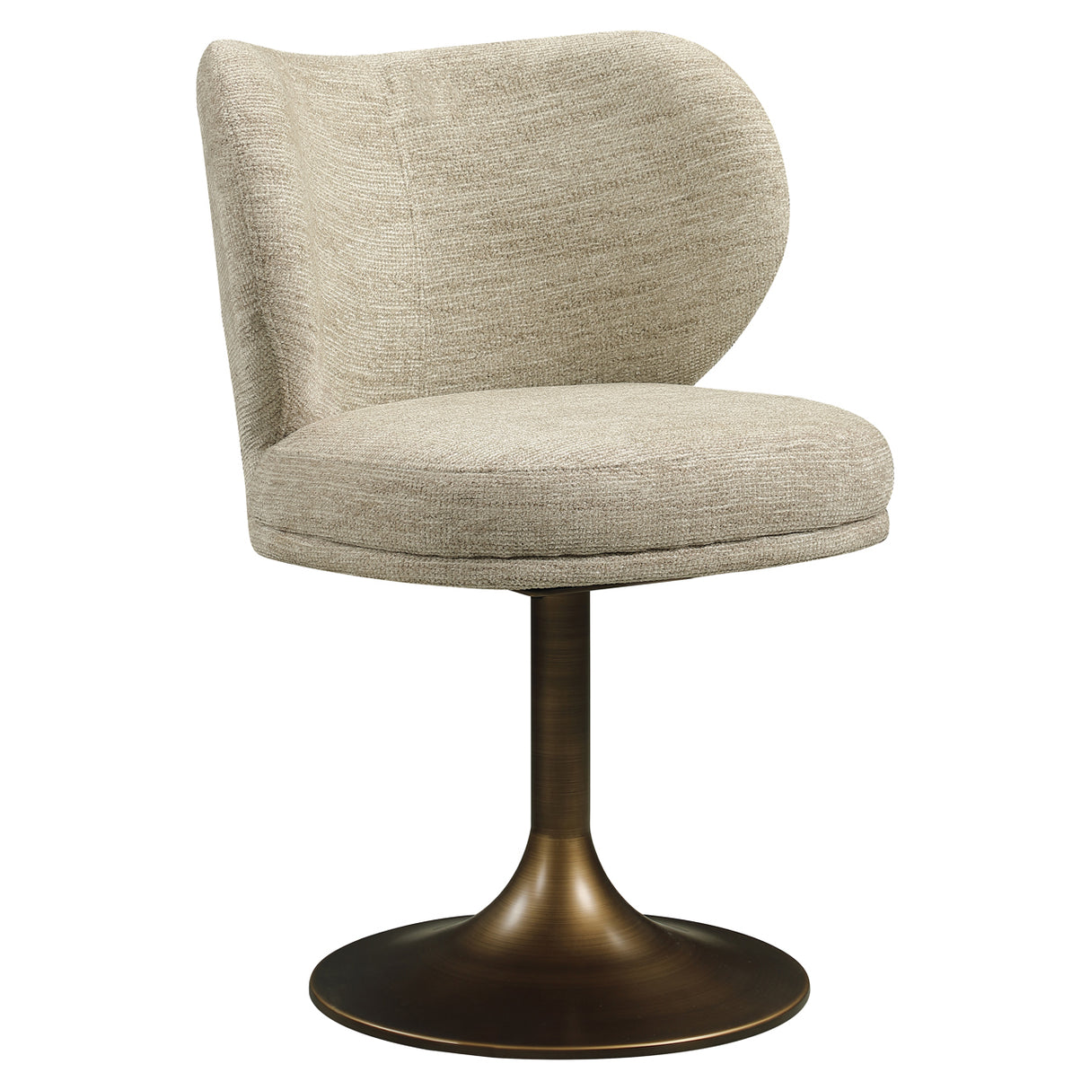 Eetkamerstoel Amely natural softweave swivel