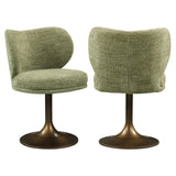 Eetkamerstoel Amely pistache softweave swivel