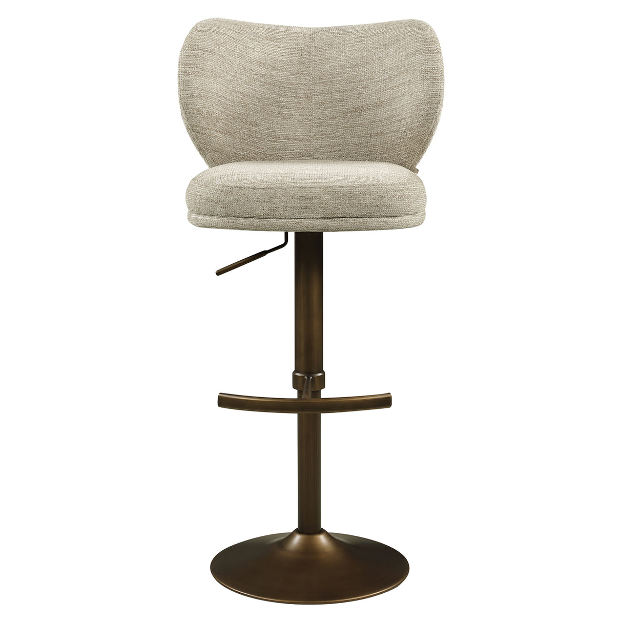 Barstoel Amely natural softweave swivel