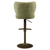 Barstoel Amely pistache softweave swivel