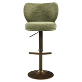 Barstoel Amely pistache softweave swivel