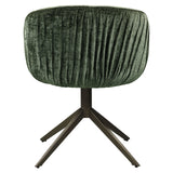 Eetkamerstoel Cassi sage chenille swivel