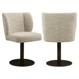 Eetkamerstoel Fiona natural softweave swivel