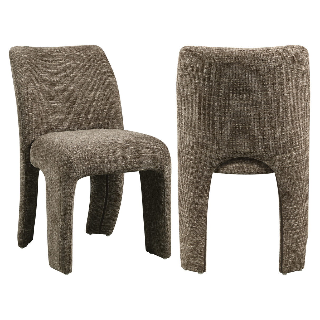 Eetkamerstoel Maya brown softweave (Set of 2) van Richmond Interiors – Luxe comfort op maat van PureWonen. Vraag naar de beste prijs.