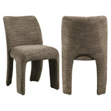 Eetkamerstoel Maya brown softweave (Set of 2) van Richmond Interiors – Luxe comfort op maat van PureWonen. Vraag naar de beste prijs.