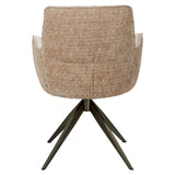 Eetkamerstoel Chase ginger jacquard swivel van Richmond Interiors – Luxe comfort op maat van PureWonen. Vraag naar de beste prijs.