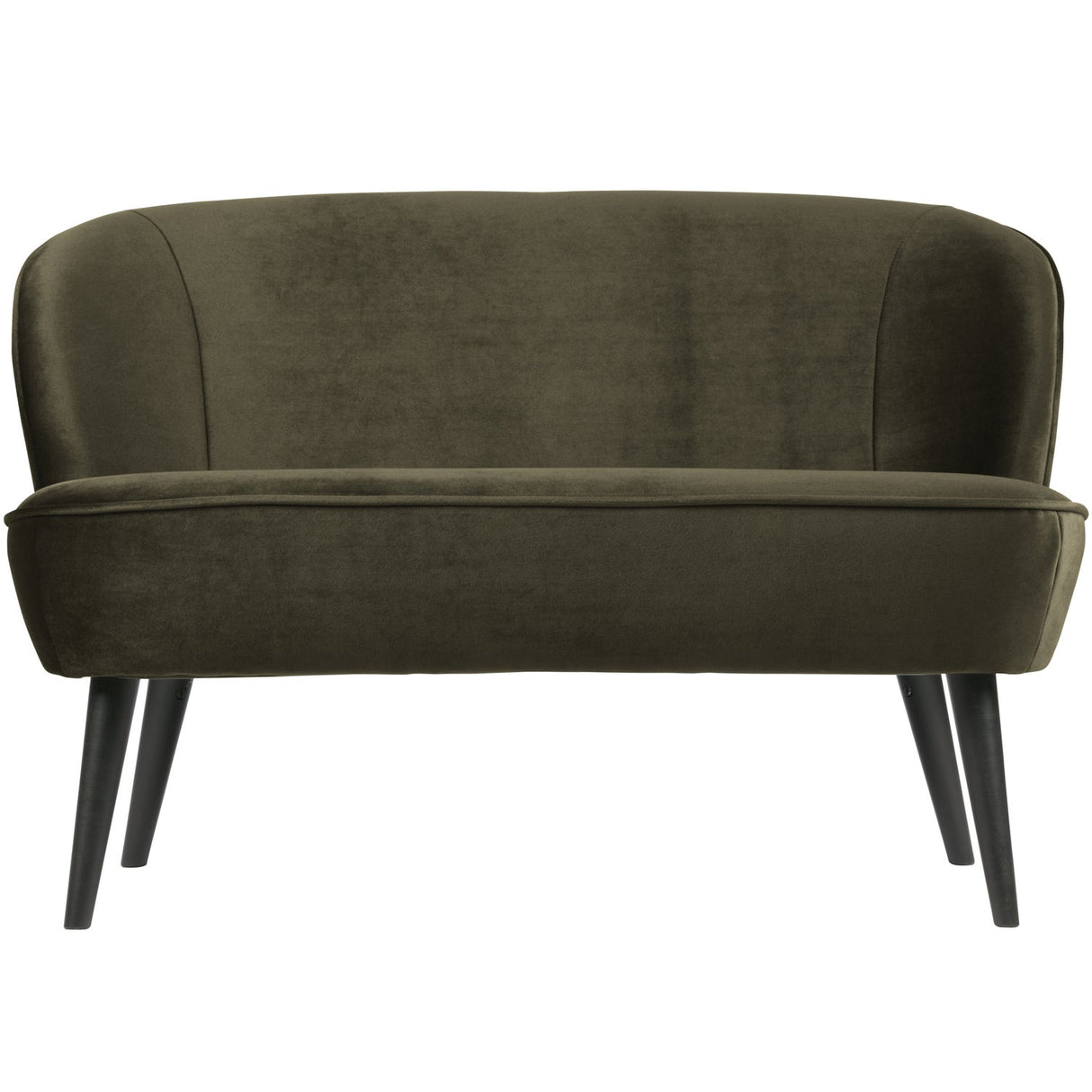 Sara Bankje Fluweel Warm Groen van WOOOD – Luxe comfort op maat van PureWonen. Vraag naar de beste prijs.