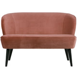 Sara Bankje Fluweel Oud Roze van WOOOD – Luxe comfort op maat van PureWonen. Vraag naar de beste prijs.