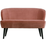 Sara Bankje Fluweel Oud Roze van WOOOD – Luxe comfort op maat van PureWonen. Vraag naar de beste prijs.