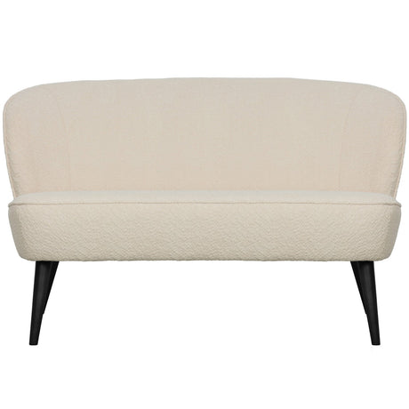 Sara Bankje Boucle Creme van WOOOD – Luxe comfort op maat van PureWonen. Vraag naar de beste prijs.