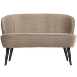 Sara Bankje Fluweel Khaki van WOOOD – Luxe comfort op maat van PureWonen. Vraag naar de beste prijs.