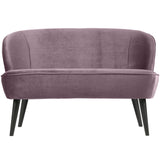 Sara Bankje Fluweel Warm Lila van WOOOD – Luxe comfort op maat van PureWonen. Vraag naar de beste prijs.