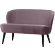 Sara Bankje Fluweel Warm Lila van WOOOD – Luxe comfort op maat van PureWonen. Vraag naar de beste prijs.