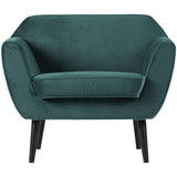Rocco Fauteuil Fluweel Teal van WOOOD – Luxe comfort op maat van PureWonen. Vraag naar de beste prijs.