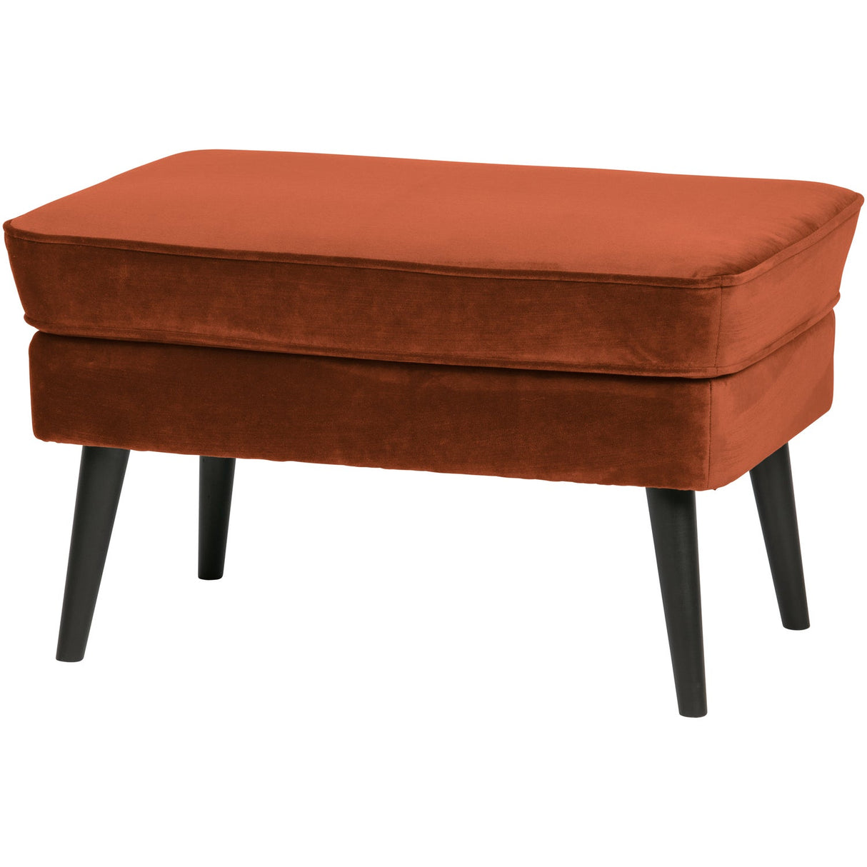 Rocco Hocker Fluweel Roest van WOOOD – Luxe comfort op maat van PureWonen. Vraag naar de beste prijs.