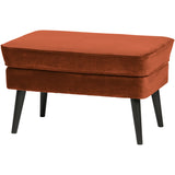 Rocco Hocker Fluweel Roest van WOOOD – Luxe comfort op maat van PureWonen. Vraag naar de beste prijs.