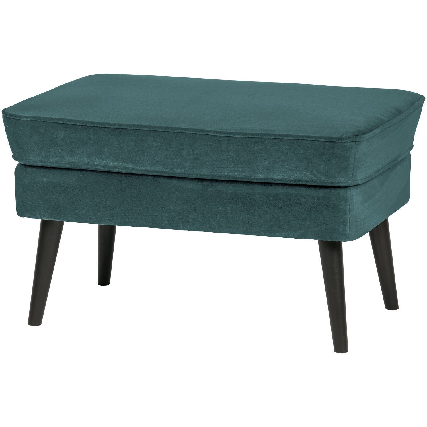 Rocco Hocker Fluweel Teal van WOOOD – Luxe comfort op maat van PureWonen. Vraag naar de beste prijs.
