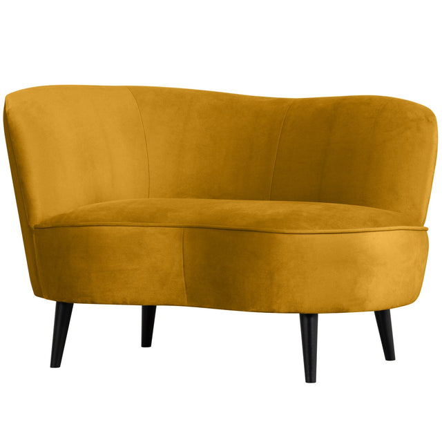 Sara Lounge Fauteuil Links Fluweel Oker van WOOOD – Luxe comfort op maat van PureWonen. Vraag naar de beste prijs.