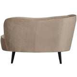 Sara Lounge Fauteuil Links Fluweel Khaki van WOOOD – Luxe comfort op maat van PureWonen. Vraag naar de beste prijs.