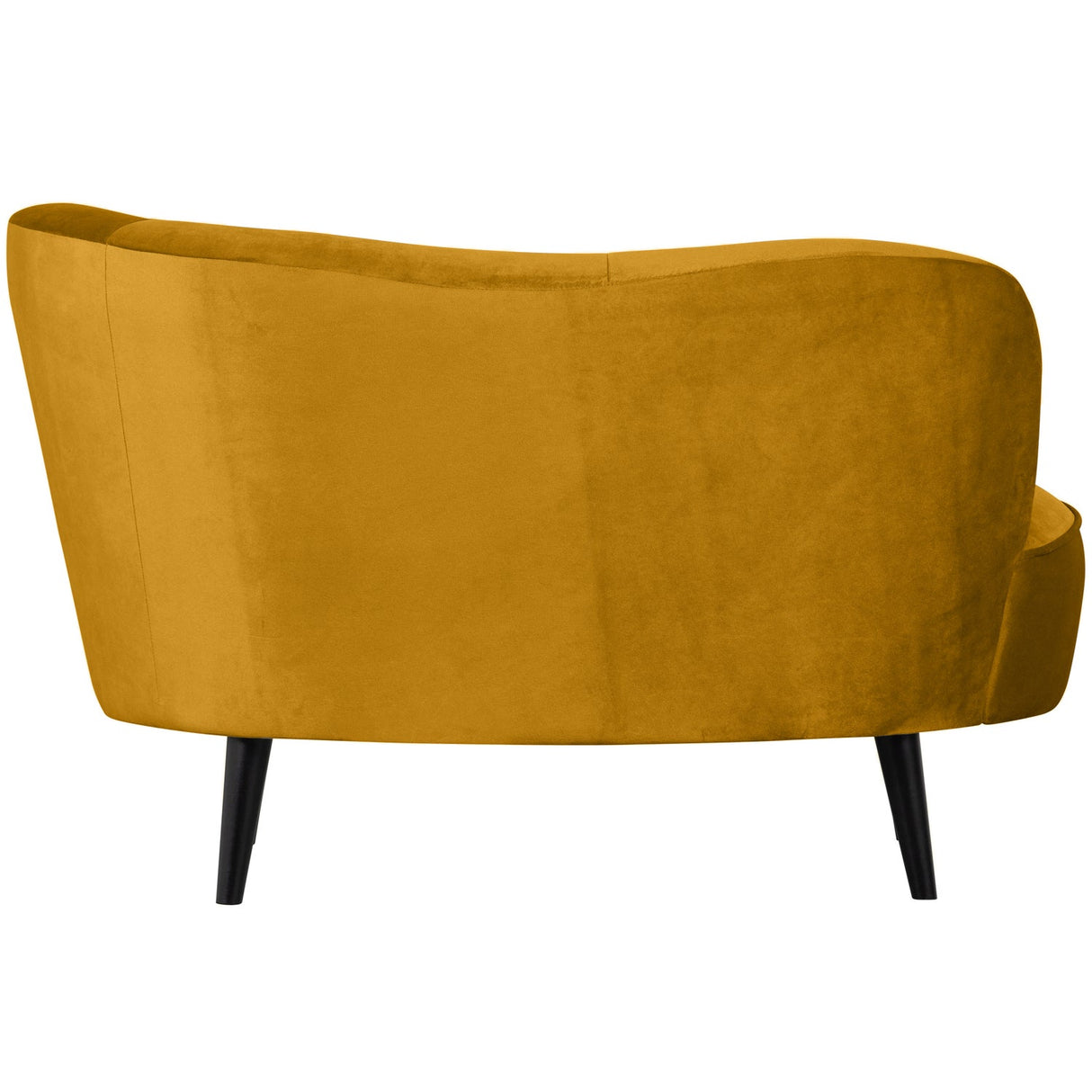 Sara Lounge Fauteuil Rechts Fluweel Oker van WOOOD – Luxe comfort op maat van PureWonen. Vraag naar de beste prijs.