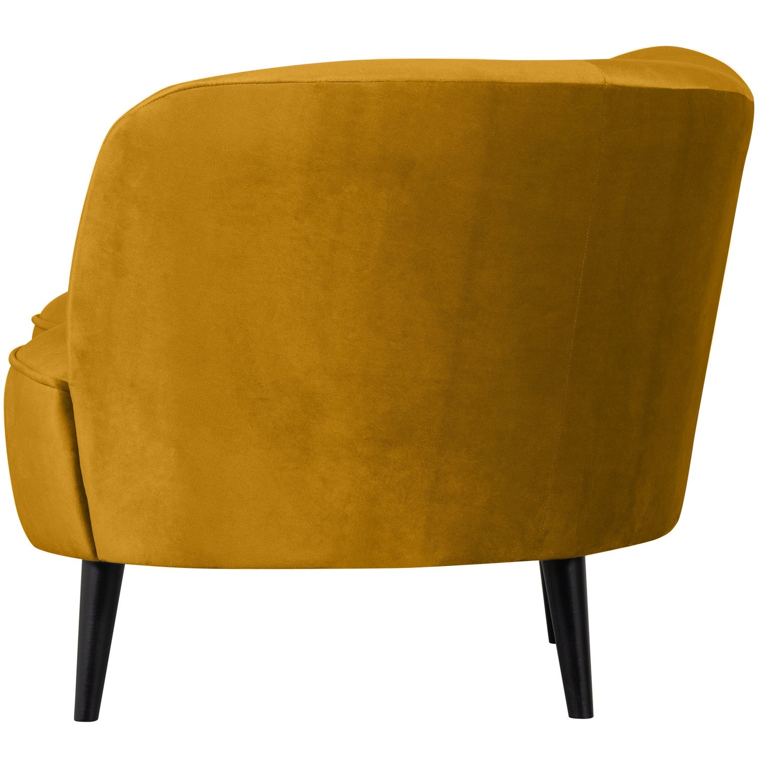 Sara Lounge Fauteuil Rechts Fluweel Oker van WOOOD – Luxe comfort op maat van PureWonen. Vraag naar de beste prijs.