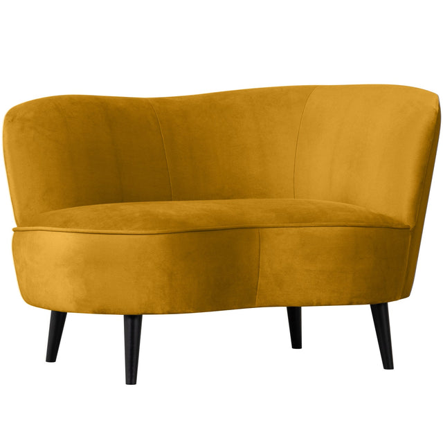 Sara Lounge Fauteuil Rechts Fluweel Oker van WOOOD – Luxe comfort op maat van PureWonen. Vraag naar de beste prijs.