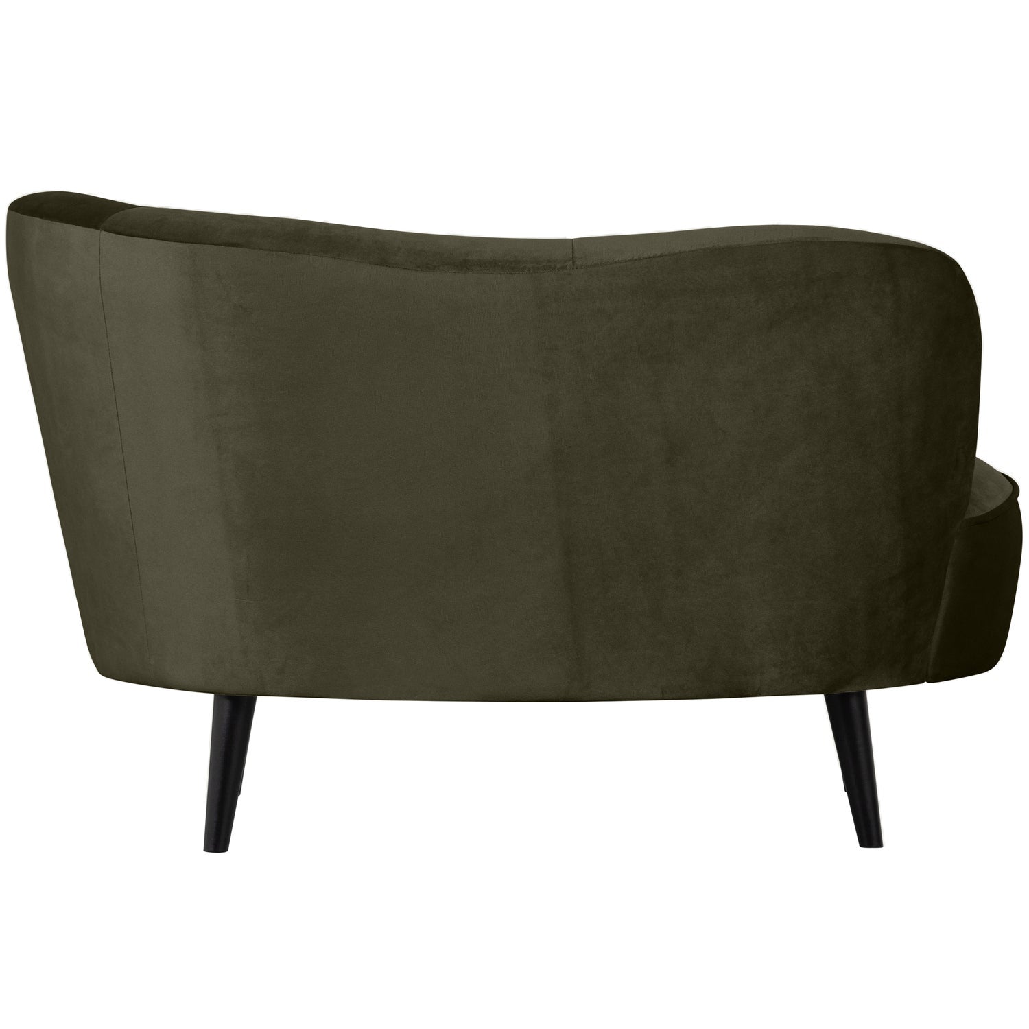Sara Lounge Fauteuil Rechts Fluweel Warm Groen van WOOOD – Luxe comfort op maat van PureWonen. Vraag naar de beste prijs.