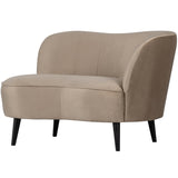 Sara Lounge Fauteuil Rechts Fluweel Khaki van WOOOD – Luxe comfort op maat van PureWonen. Vraag naar de beste prijs.