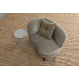 Sara Lounge Fauteuil Rechts Fluweel Khaki van WOOOD – Luxe comfort op maat van PureWonen. Vraag naar de beste prijs.