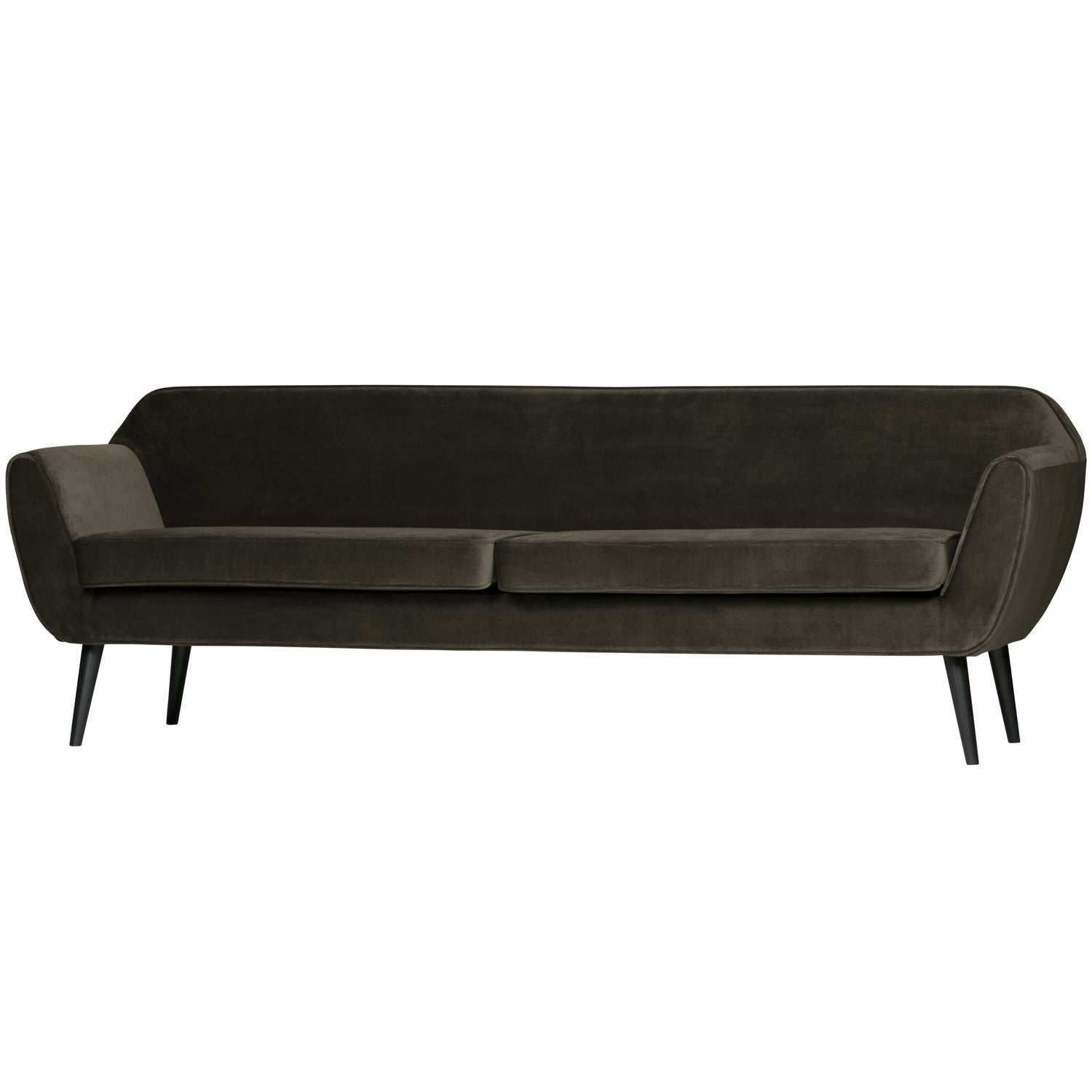Rocco Xl Sofa 230 Cm Fluweel Warm Groen van WOOOD – Luxe comfort op maat van PureWonen. Vraag naar de beste prijs.