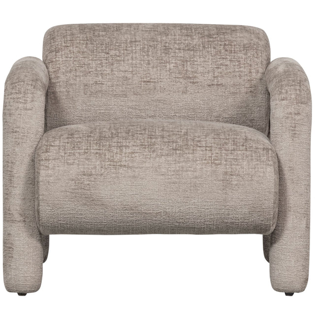Lenny Fauteuil In Grove Textuur Zand van WOOOD – Luxe comfort op maat van PureWonen. Vraag naar de beste prijs.