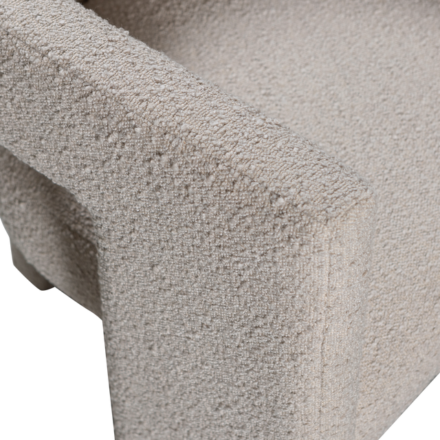 Tiwa Fauteuil Boucle Beige van WOOOD – Luxe comfort op maat van PureWonen. Vraag naar de beste prijs.