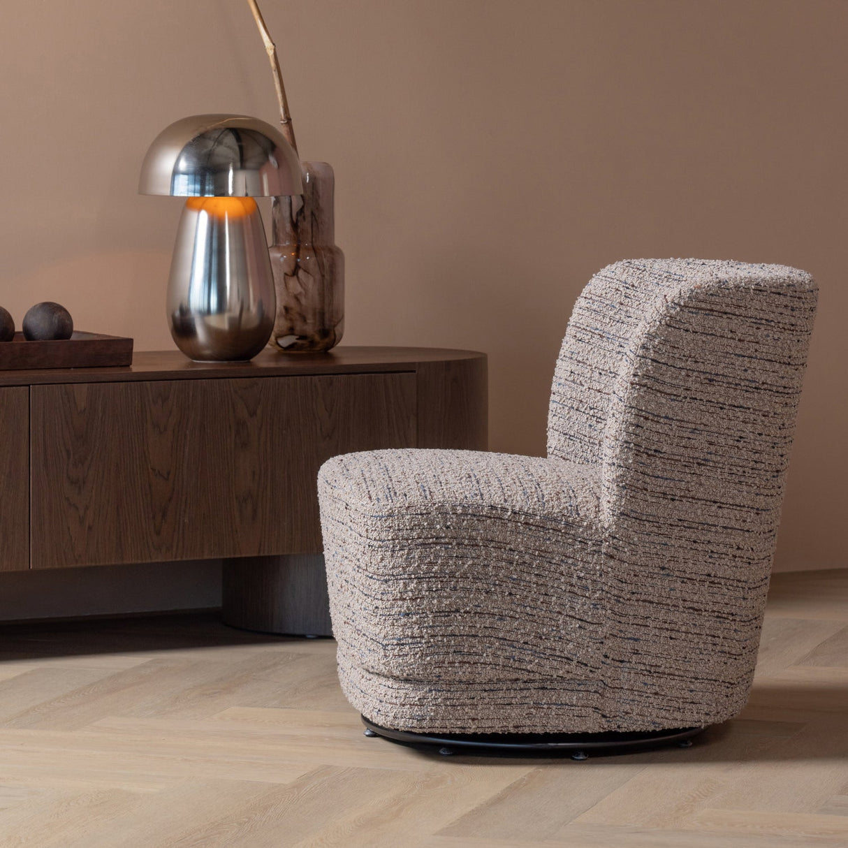 Atty Draaifauteuil Grove Melange Beige [Fsc]