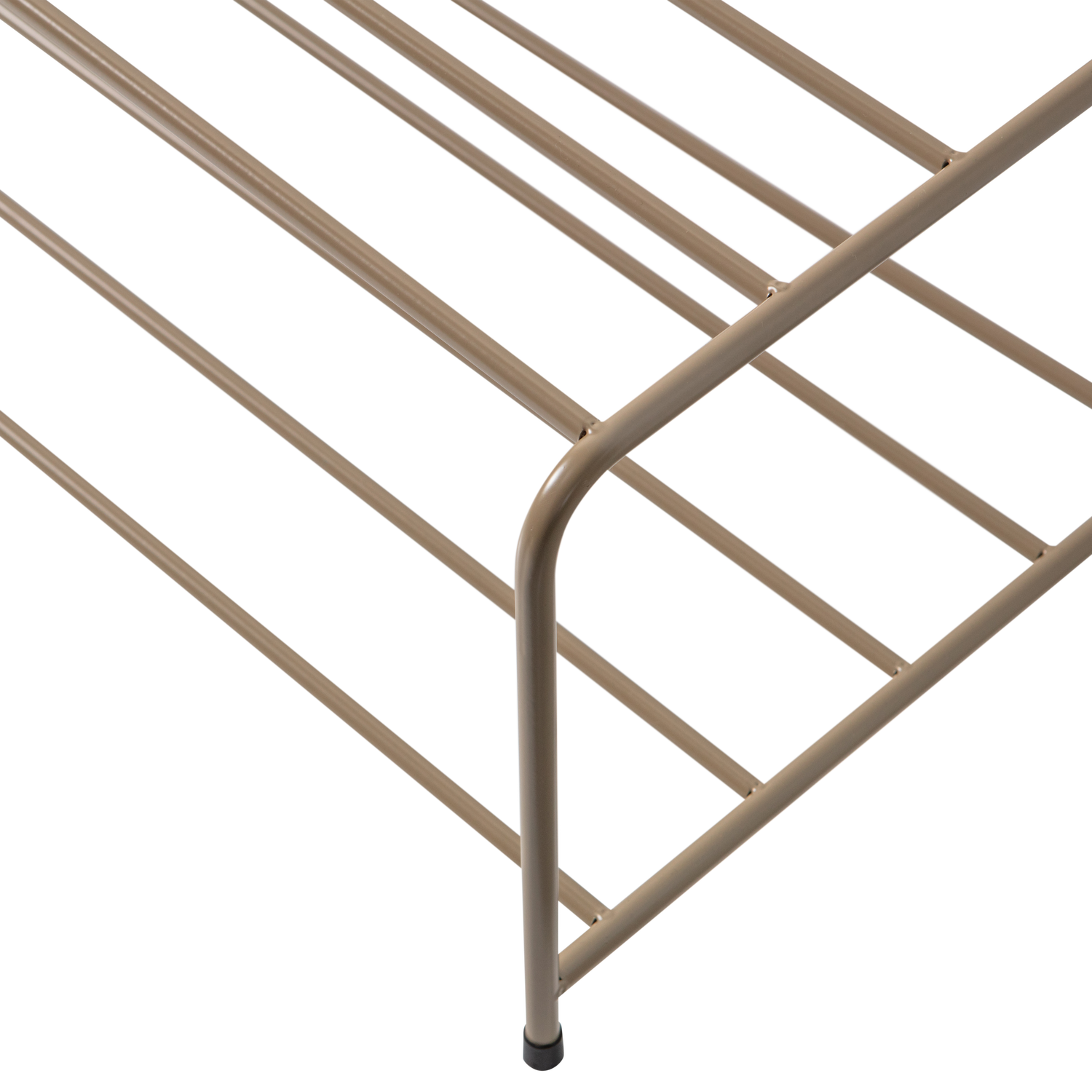 Josse Staand Schoenenrek Metaal Militair Bruin van WOOOD – Luxe comfort op maat van PureWonen. Vraag naar de beste prijs.